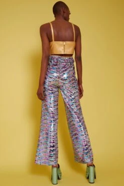 JAYLEY Multi-Coloured Geometric Sequin Crop Top -Deals Fabulous Women Wear Store jayley multi coloured geometric sequin crop top p13652 92567 image