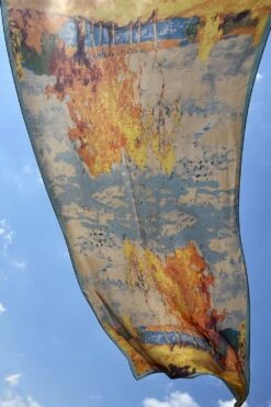 JAYLEY Multi-Coloured Silk Scarf Sarong