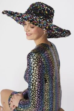 JAYLEY Multi Sequin Handmade Flapper Hat -Deals Fabulous Women Wear Store jayley multi sequin handmade flapper hat p13279 89932 image