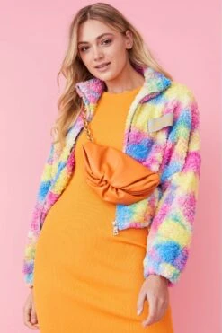 JAYLEY Orange Charlotte Leather Bag