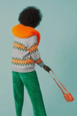 JAYLEY Orange Grape Skin Vegan Leather Bag -Deals Fabulous Women Wear Store jayley orange grape skin vegan leather bag p11652 81318 image