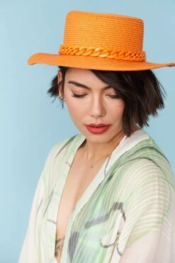 JAYLEY Orange Kate Bamboo Blend Hat