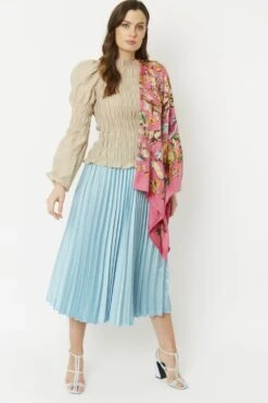 JAYLEY Pink Cashmere Blend Hand Painted Print Wrap -Deals Fabulous Women Wear Store jayley pink cashmere blend hand painted print wrap p5215 64394 image