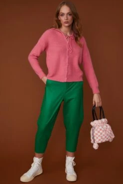 JAYLEY Pink Checkered Faux Fur Bag Faux Fur Bag -Deals Fabulous Women Wear Store jayley pink checkered faux fur bag faux fur bag p11460 79871 image