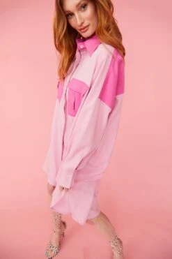 JAYLEY Pink Kate Shirt Dress -Deals Fabulous Women Wear Store jayley pink kate shirt dress p12207 84202 image