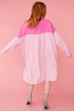 JAYLEY Pink Kate Shirt Dress -Deals Fabulous Women Wear Store jayley pink kate shirt dress p12207 84203 image