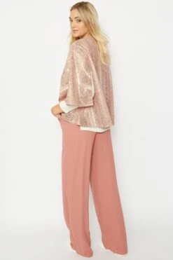 JAYLEY Pink Snake Print Faux Suede Cape -Deals Fabulous Women Wear Store jayley pink snake print faux suede cape p6522 71533 image