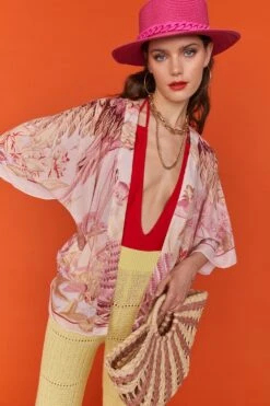 JAYLEY Pink Straw Half Moon Beach Bag -Deals Fabulous Women Wear Store jayley pink straw half moon beach bag p8645 80912 image