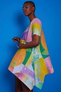 JAYLEY Pleated Bounce Mini Dress With Multi Pattern -Deals Fabulous Women Wear Store jayley pleated bounce mini dress with multi pattern p14260 93476 image