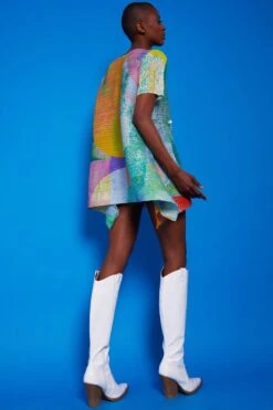 JAYLEY Pleated Bounce Mini Dress With Multi Pattern -Deals Fabulous Women Wear Store jayley pleated bounce mini dress with multi pattern p14260 93478 image