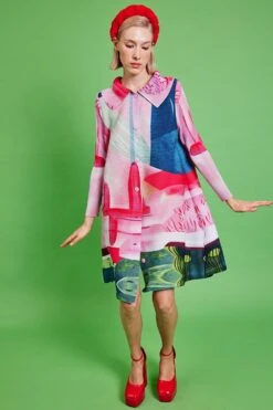 JAYLEY Pleated Maxi Dress With Classic Style Collar -Deals Fabulous Women Wear Store jayley pleated maxi dress with classic style collar p14572 96293 image