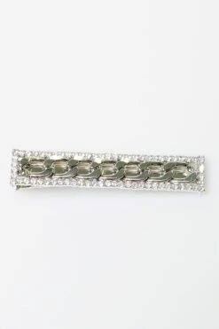 JAYLEY Precious Stone Chain Link Hair Clip -Deals Fabulous Women Wear Store jayley precious stone chain link hair clip p12169 83961 image