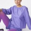JAYLEY Purple Eco Leather Swing Top