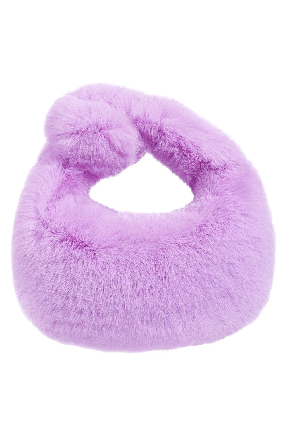 JAYLEY Purple Faux Fur Charlotte Bag 5 JAYLEY Purple Faux Fur Charlotte Bag - Image 5
