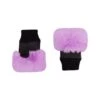 JAYLEY Purple Faux Fur Fingerless Gloves