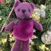 JAYLEY Purple Faux Fur Teddy Bear