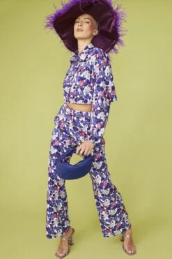 JAYLEY Purple Ostrich Feather Flapper Oversized Hat -Deals Fabulous Women Wear Store jayley purple ostrich feather flapper oversized hat p12962 87812 image