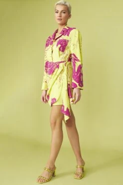 JAYLEY Rayon Blend Sienna Floral Mini Shirt Dress -Deals Fabulous Women Wear Store jayley rayon blend sienna floral mini shirt dress p12978 87938 image