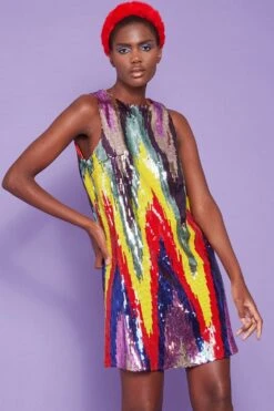 JAYLEY Red Duchess Faux Fur Headband