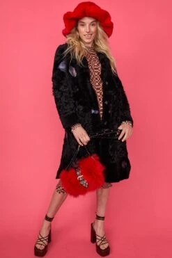 JAYLEY Red Faux Fur Oversized Hat -Deals Fabulous Women Wear Store jayley red faux fur oversized hat p11040 77152 image