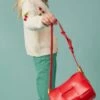 JAYLEY Red Grape Skin Vegan Leather Bag
