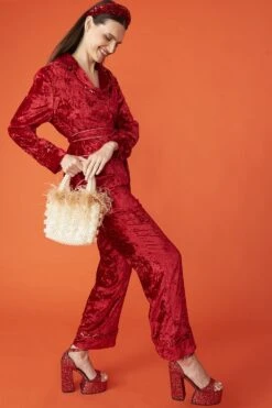 JAYLEY Red Padded Sequin Headband -Deals Fabulous Women Wear Store jayley red padded sequin headband p12993 88033 image