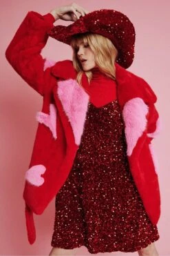 JAYLEY Red Sequin Handmade Flapper Hat -Deals Fabulous Women Wear Store jayley red sequin handmade flapper hat p13129 88989 image