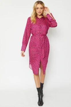 JAYLEY Silk Blend Animal Print Dress -Deals Fabulous Women Wear Store jayley silk blend animal print dress p11993 83208 image