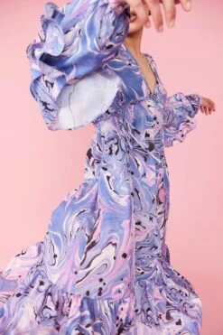 JAYLEY Silk Blend Purple Abstract Dress -Deals Fabulous Women Wear Store jayley silk blend purple abstract dress p12297 84584 image