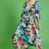 JAYLEY Tencel Blend Floral Maxi Dress