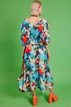 JAYLEY Tencel Blend Floral Maxi Dress -Deals Fabulous Women Wear Store jayley tencel blend floral maxi dress p14539 96152 image