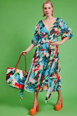 JAYLEY Tencel Blend Floral Maxi Dress -Deals Fabulous Women Wear Store jayley tencel blend floral maxi dress p14539 96153 image