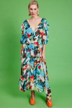JAYLEY Tencel Blend Floral Maxi Dress -Deals Fabulous Women Wear Store jayley tencel blend floral maxi dress p14539 96154 image