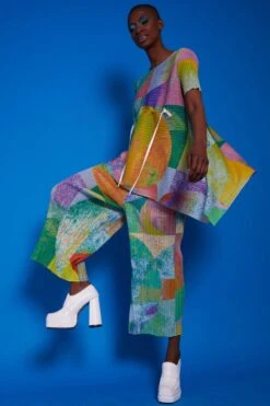 JAYLEY Tencel Blend Pleated Trousers