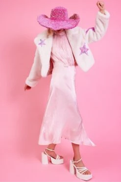 JAYLEY White Bamboo Faux Fur Sequins Star Jacket -Deals Fabulous Women Wear Store jayley white bamboo faux fur sequins star jacket p14454 95401 image