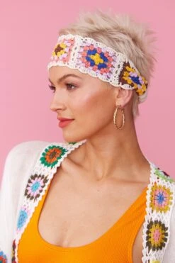 JAYLEY White Crochet Headband