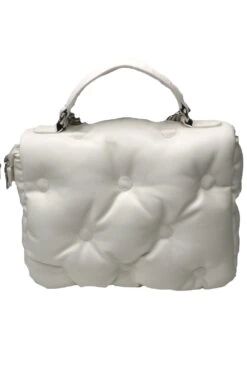 JAYLEY White Lulu Handmade Leather Satchel -Deals Fabulous Women Wear Store jayley white lulu handmade leather satchel p8649 48819 image