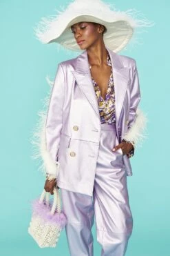 JAYLEY White Ostrich Feather Flapper Oversized Hat -Deals Fabulous Women Wear Store jayley white ostrich feather flapper oversized hat p12693 86013 image