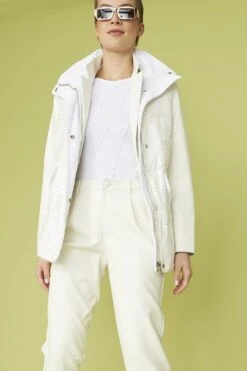 JAYLEY White Velvet Sequin Gilet -Deals Fabulous Women Wear Store jayley white velvet sequin gilet p13336 90313 image