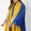 JAYLEY Yellow Cashmere Blend Scarf