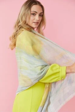 Deals Fabulous Women Wear Store -Deals Fabulous Women Wear Store jayley yellow luxury cashmere silk blend wrap p8358 48111 image