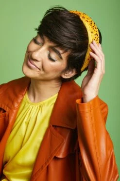 JAYLEY Yellow Padded Sequin Headband -Deals Fabulous Women Wear Store jayley yellow padded sequin headband p13515 91589 image