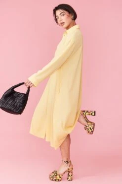 Deals Fabulous Women Wear Store -Deals Fabulous Women Wear Store jayley yellow silk blend maxi dress p12694 86019 image